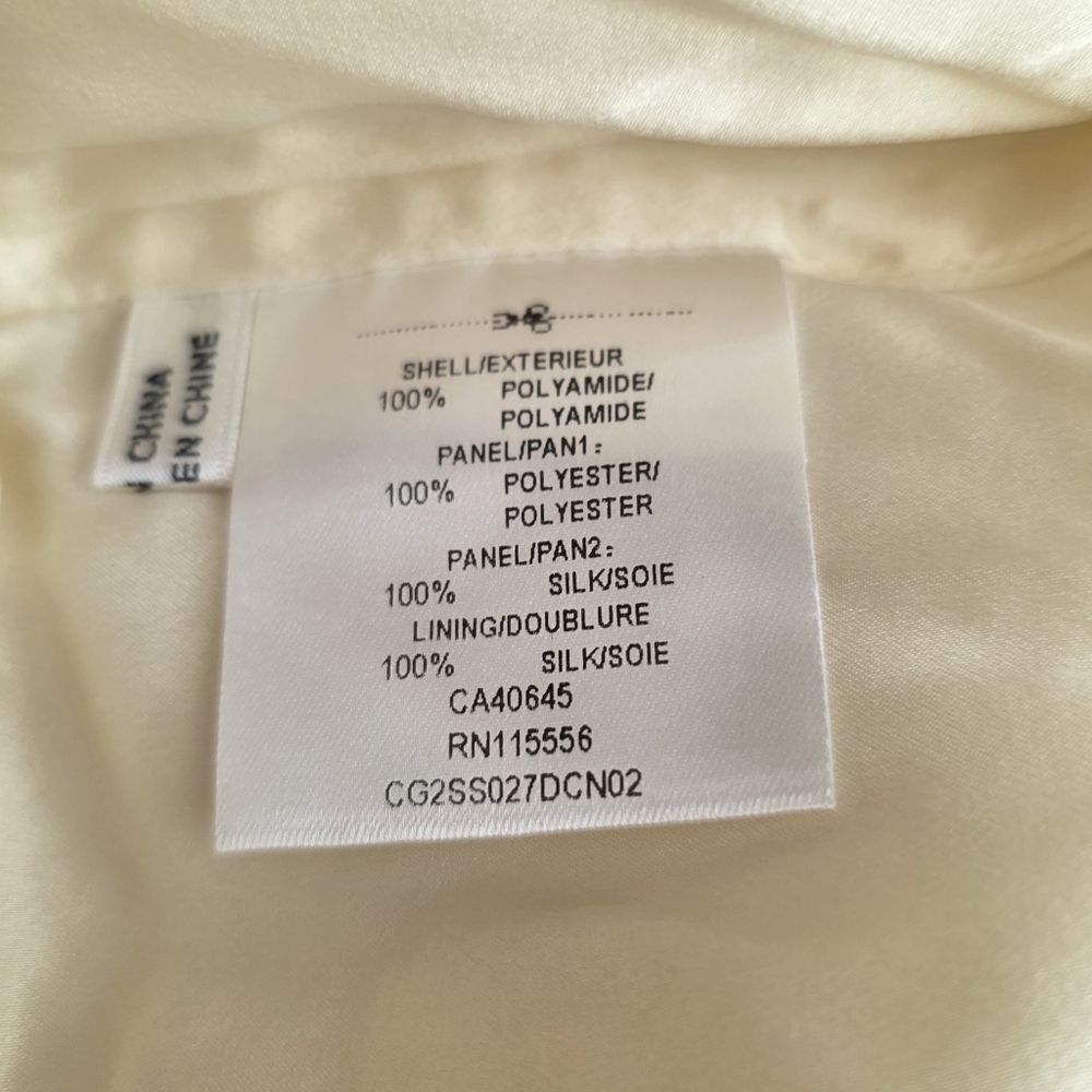 PORTS 1961 | Cream Lace & silk Mini Skirt - Women's Size 10 - Picture 6 of 6